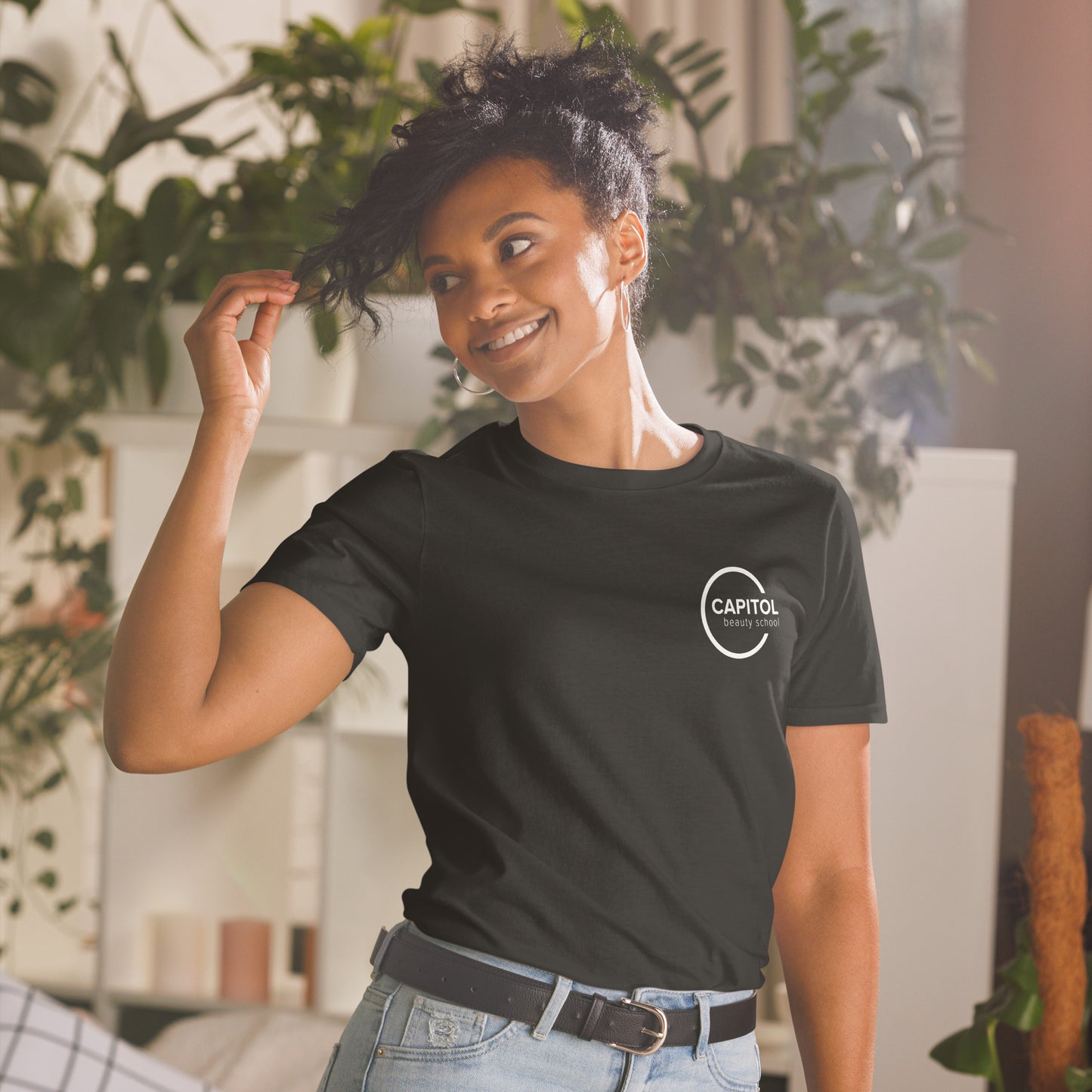 Black Unisex Short Sleeve